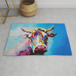 COLORFUL COW Rug