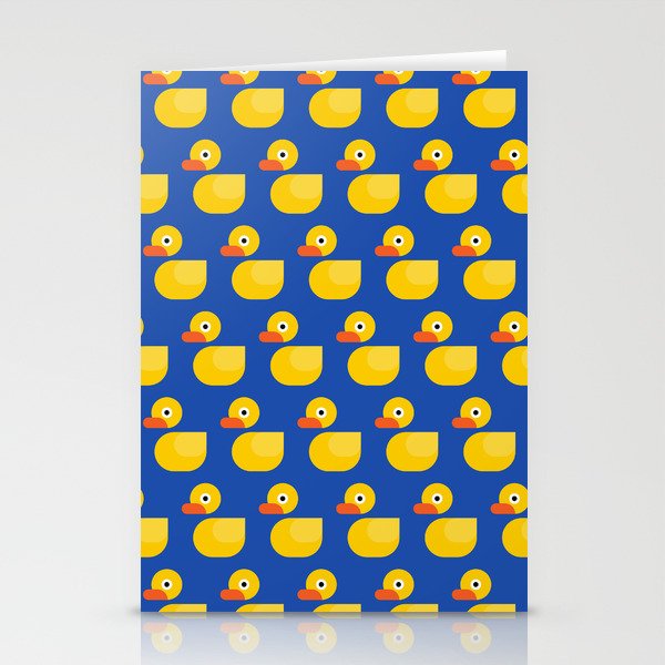RUBBER DUCK PATTERN. Stationery Cards