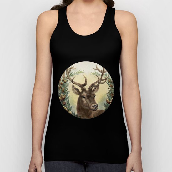 Retro Deer Unisex Tank Top