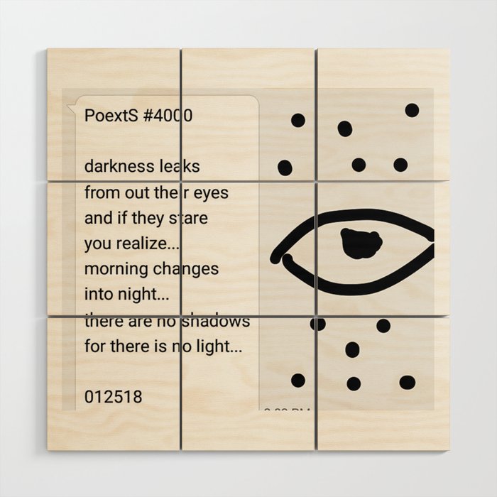 Poexts #4000 Wood Wall Art