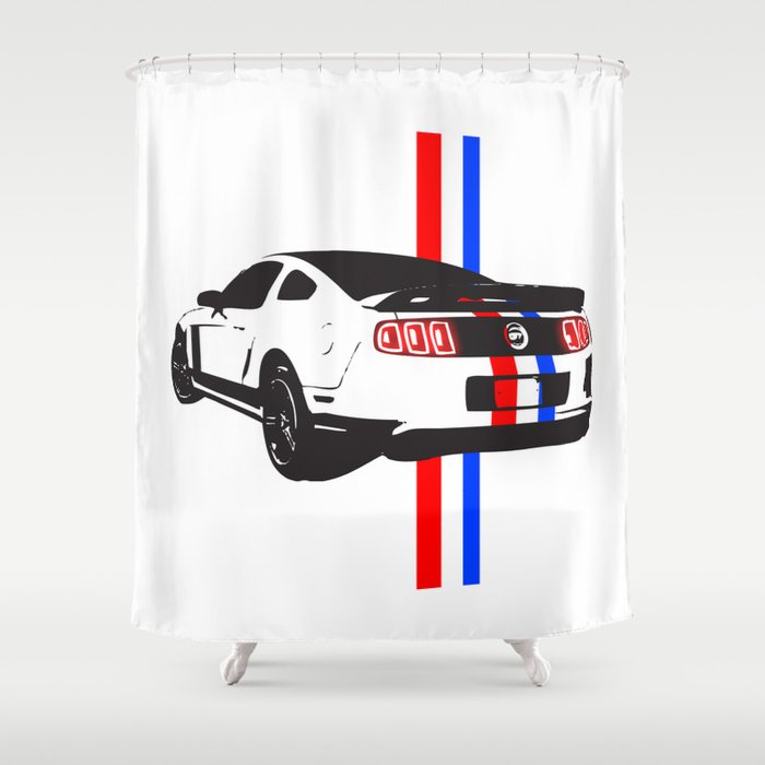 2013 Mustang Shower Curtain