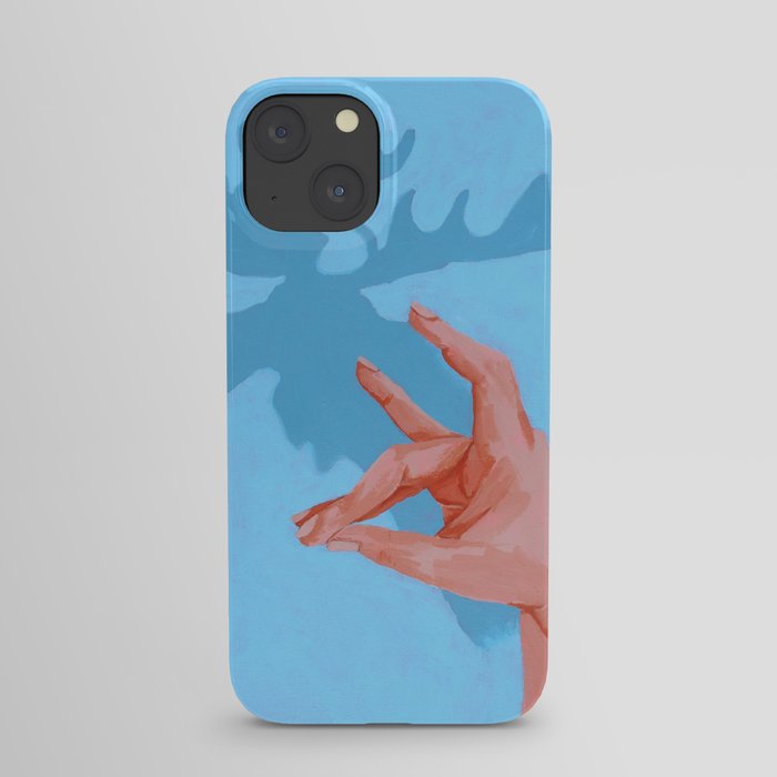 Moose Shadow Puppet Acrylic Painting iPhone Case