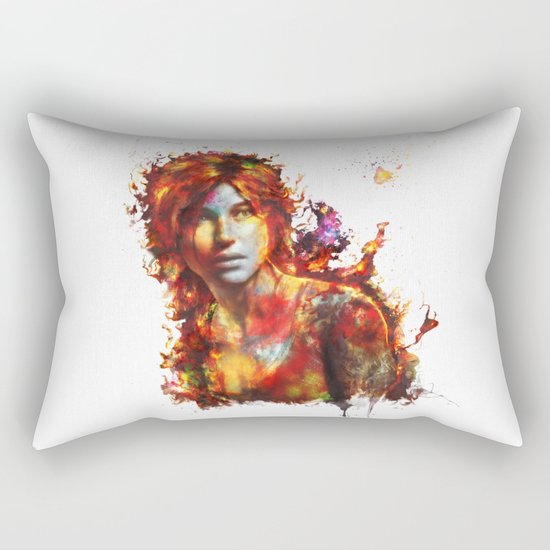 Lara Croft Rectangular Pillow