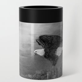 Monochromatic mountain landscape with eagles  Can Cooler