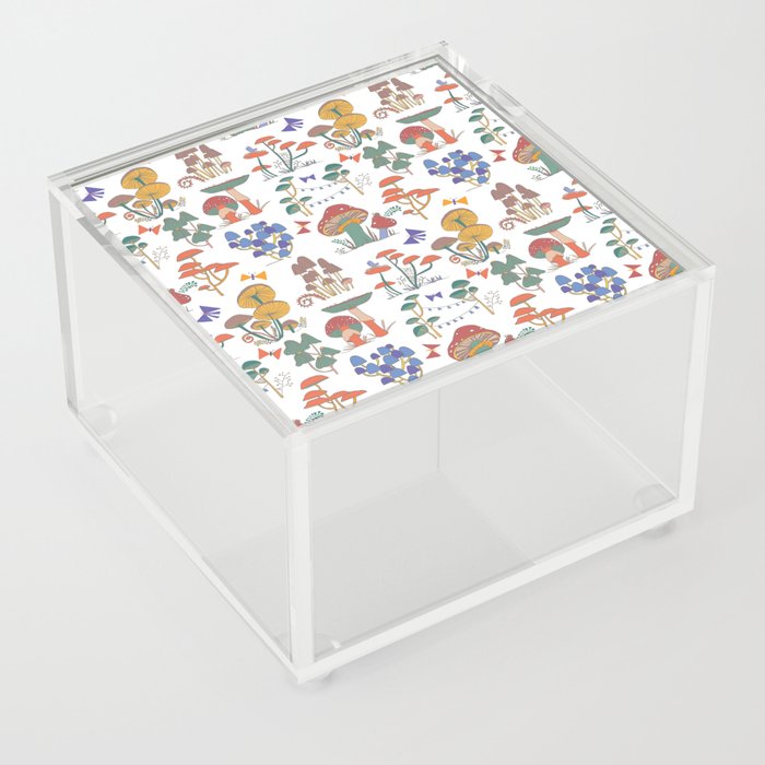 Field of Mushrooms Sungold Acrylic Box