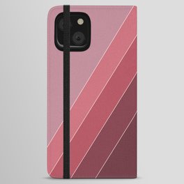 Izza - Red and Pink Geometric Triangle Minimalistic Art Design iPhone Wallet Case