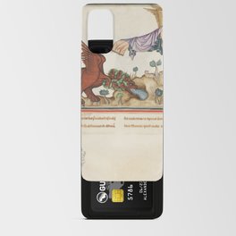 Medieval art angels and monsters Android Card Case