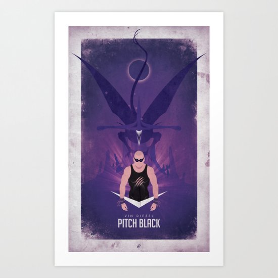 Pitch Black - Badass Riddick Art Print