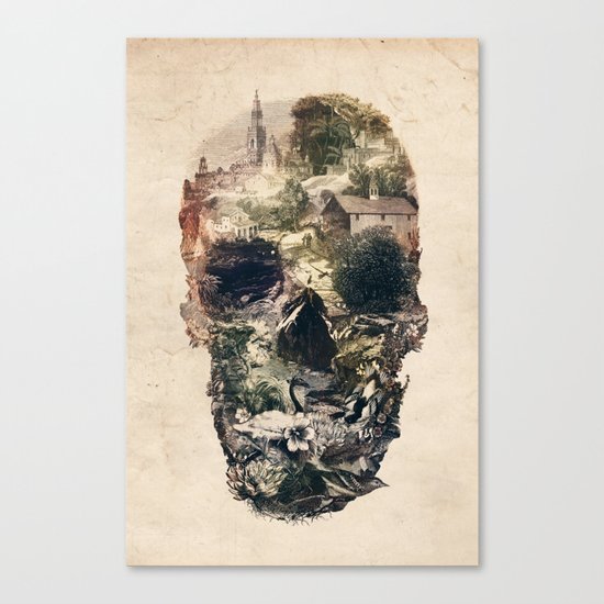 Skull Town Canvas Print