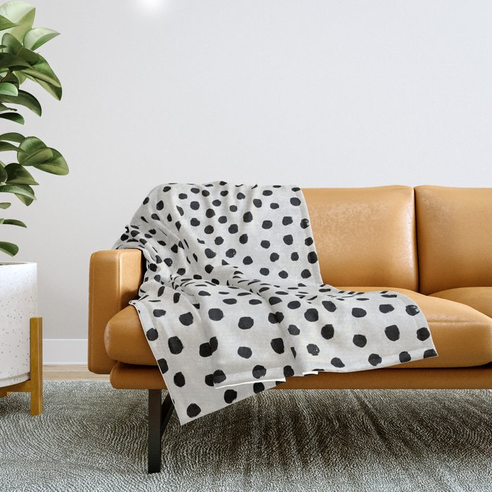 Polka dot throw blanket sales