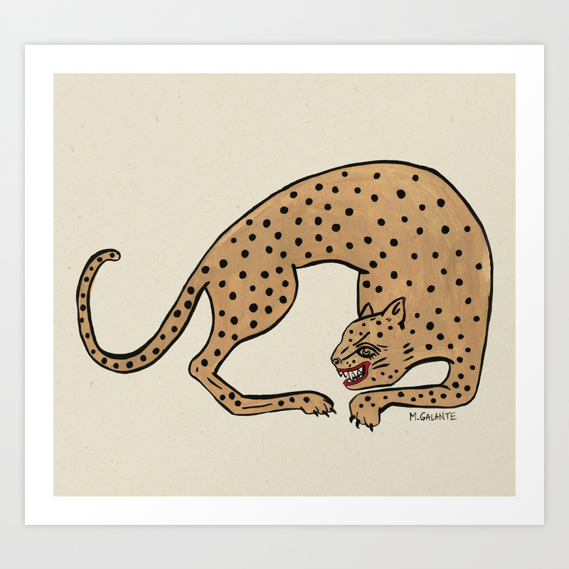 Cheetah Art Print By Megangalante Society6