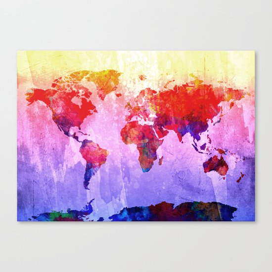 world map Canvas Print