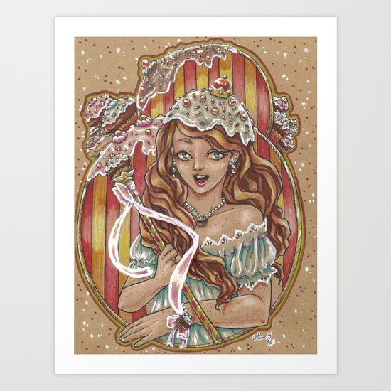 Cupcake Queen Art Print