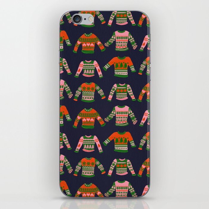 Christmas Sweaters – Green & Red iPhone Skin