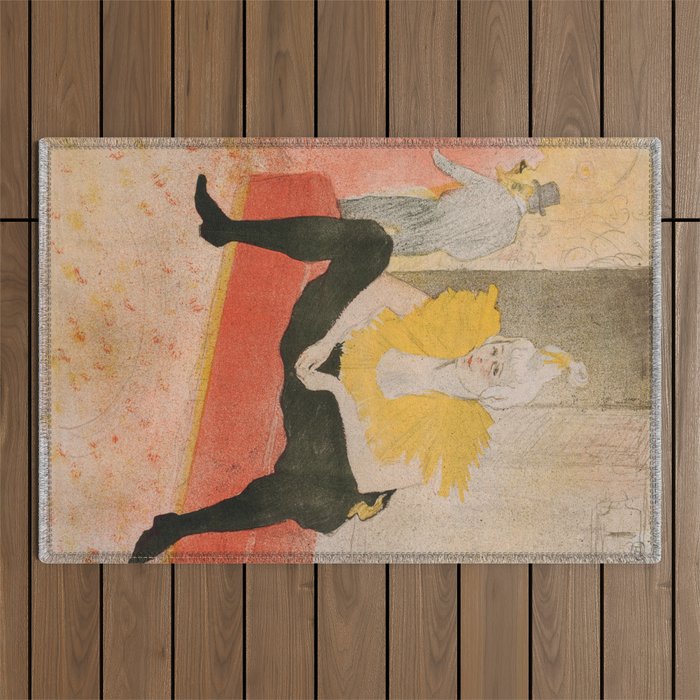 Toulouse-Lautrec - Mademoiselle Cha-u-kao Seated Outdoor Rug