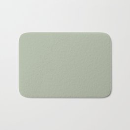 Mellow Sage Green Solid Color Pairs To Benjamin Moore Salisbury Green HC-139 Bath Mat | Plain, Greensolids, Allgreen, Solidcolor, Solidgreen, Solid, Hues, Green, Light, Solids 