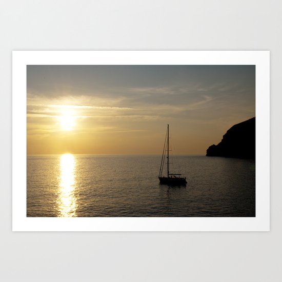 Sailing boat Art Print