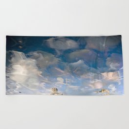 Semiotic Sky  Beach Towel