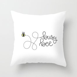 Busy Bee Throw Pillow