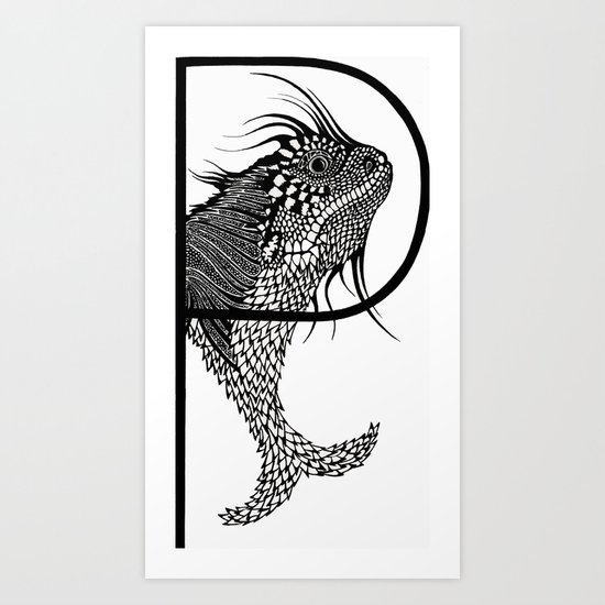 Letter P Art Print