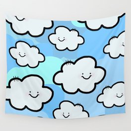 Cheery Cloud Cluster Wall Tapestry