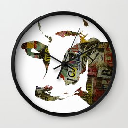 Graffiti Cow Pop Art Colorful Modern Abstract Painting Poster Print Wall Clock