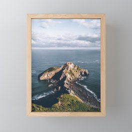 Coastal landscape in Spain Framed Mini Art Print