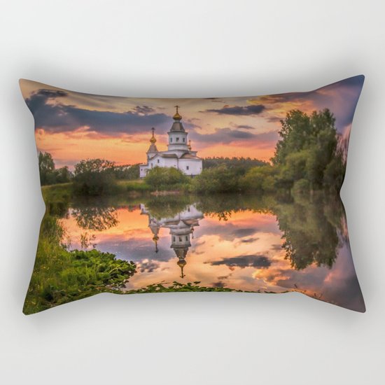 Summer sunset Rectangular Pillow