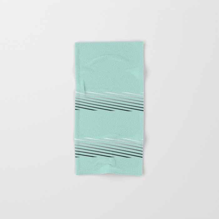 Tiffany blue abstract Hand Bath Towel by Olivia Society6