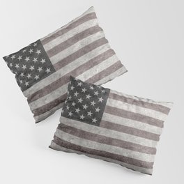 US Flag in grungy vintage Pillow Sham