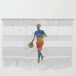 Basketball player in watercolor Wall Hanging