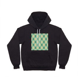 Sage green gingham checked Hoody