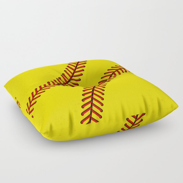18x18 Sports Legendz Eat Sleep Softball Throw Pillow Multicolor