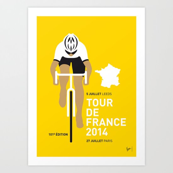 My TOUR DE FRANCE Minimal Poster Art Print