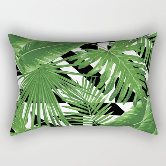 tropical geometric Rectangular Pillow