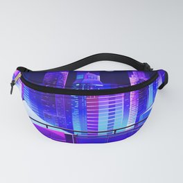 Synthwave Neon City #11 Fanny Pack