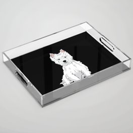 Westie Dog West Highland White Terrier Gift Acrylic Tray