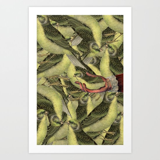 To bird or not to bird Art Print