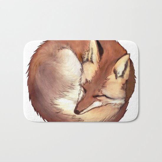 Red Fox Bath Mat