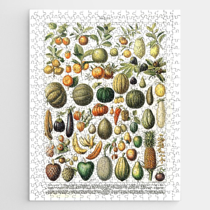 FRUITS. Vintage Poster. Jigsaw Puzzle