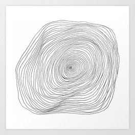 Spiral Rings Art Print