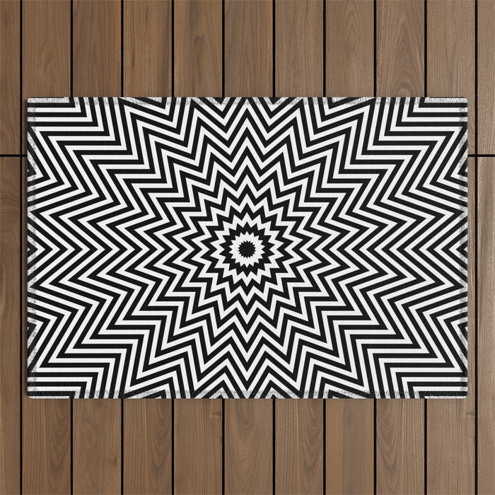 Hypnotic star Outdoor Rug