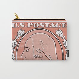 Vintage stamp USA Carry-All Pouch | Valentine, Us, Postage, Digital, Stamp, Mail, Typography, Envelop, Degilde, Valdegilde 