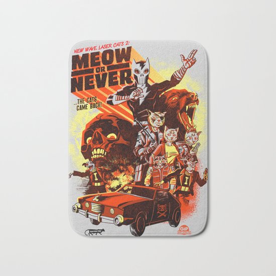 New Wave Laser Cats 2: Meow or Never Bath Mat