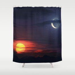 We Eclipsed Shower Curtain