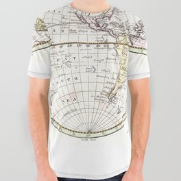 Map of the World by Payne - 1798 vintage pictorial map All Over Graphic Tee