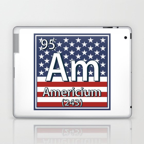 Americium - American Element Flag Laptop & iPad Skin
