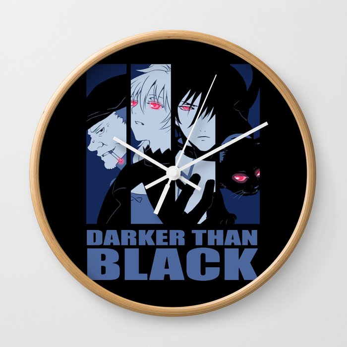 Darker Than Black Huang Hei Yin And Mao Wall Clock By Mirrortab