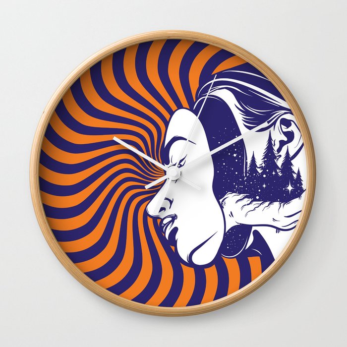 Face illusion Wall Clock