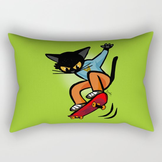 Skateboard Rectangular Pillow